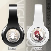 Wireless Silent Disco Headphone Anime Arknights Exusiai Stereo Bluetooth Headphone for Playing Games Sport Earphone with Mic