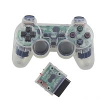 2,4 GHz Kabelloser Gamepad für PS2-Controller für Playstation 2 Konsole Joystick mit Doppelter Vibrationsfunktion Kabelloser Joypad-Controller