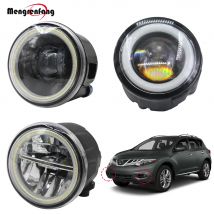 2 X Auto Fendinebbia Anteriore 4000LM LED Halo Ring Angel Eye DRL Luce di marcia diurna 12V Per Nissan Murano Z51 2007-2014