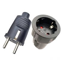 Schwarz EU 16A UPS PDU Deutschland geerdete Montage verkabelte Steckdose Korea Russland Stromkabel weiblich männlich abnehmbarer Stecker 3500W