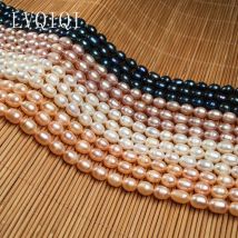 Reale naturale d'acqua dolce 100% perle di riso perline distanziatore punzone perle sciolte perline per gioielli fai da te collana braccialetto accessori creazione