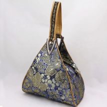 Vintage Palace Flowers Bag Triangle Top Handle Fashion Bags Chic Lady Bag Fringe Tote Women's Handbags Purses Zipper
