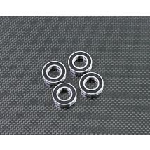 Metal Front Hub Carrier and Rear Wheel C Hub Ball Bearing for HPI Baja 5B 5T 5SC (12*24*6mm)
