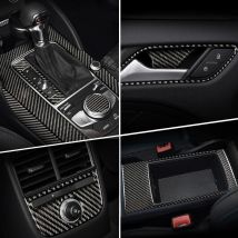 Carbon Faser Für Audi A3 8V S3 Auto Innen Schalthebel Klimaanlage CD Panel Tür Armlehne Abdeckung Trim Aufkleber zubehör