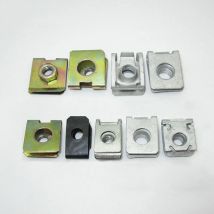 Metall Frühling U-Typ Platte Mutter Lauffläche Panel Turm Mutter Verkleidung Clip Auto Lizenz Verschluss Selbstschneidende Schraube Dichtung m5 M6 M8 Clamp