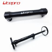 LITEPRO Folding Fahrrad Für Brompton Einfach Rad Verlängerung Bar Aluminium Legierung Teleskop Stange Radfahren Fahrrad Zubehör