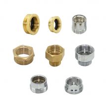 1/2" 3/4" 1" 3/8" Gewinde Reduzieranschluss Messing Gartenhahnadapter Langlebige Verbindungskupplung Tropfbewässerungsarmaturen 1 STÜCK