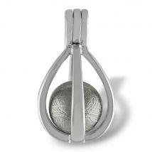 Natürliche Gibeon Eisen Moldavit Anhänger Kugel Ball Frauen Halskette Meteorit 8mm Halskette Silber