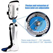 Knie Fuß stütze Orthese Gelenks tabilisator, verstellbare Post-Op Knie Vollbein Wegfahr sperre