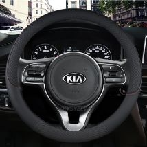 Microfiber Leather  Car Steering Wheel Cover 38cm 15" For Kia NIRO NIRO EV SUV 2016 2017 2018 2019 2020 2021 Auto Accessories