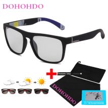 DOHOHDO Photochrome Sonnenbrille Männer 2022 Neue Klassische Luxus Polarisierte Marke Designer Männer Sonnenbrille Mode Retro Gafas De Sol