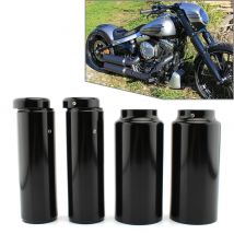 6PCS Motorrad Gabel Abdeckung Kappe Set Aluminium Für Harley Davidson Softail Breakout Fxbr Fxbrs