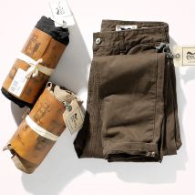 Herbst und Winter Neue Amerikanischen Retro Schwergewicht Gewebt Köper Casual Hosen männer Reine