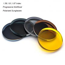 2PCs 1,56 1,61 1,67 Polarisierte Rezept Multifokale Progressive Sonnenbrille Linsen Optische Myopie