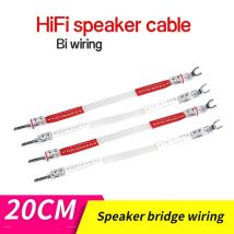 Audiomeca hifi speaker cable double line split bridge wiring 20cm