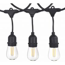 15M S14 String Lights E27 LED Retro Edison lampadina a filamento Outdoor Garden Patio Holiday Wedding Garland LED S14 String Lights