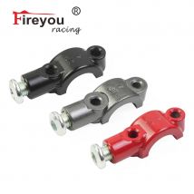7/8" 22mm Lever Mirror Holder for Motorcycle Bike Brake Pump Fixing Seat M8 M10 Mirror Base Support Universal Red Black Grey