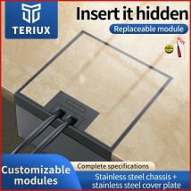 Großhandel marmor boden sockel box EU outlet einbau boden behälter 130*130 boden sockel 250v