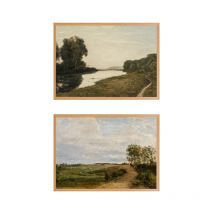 Country Landscape Oil Painting On Canvas Art Prints Vintage Poster Farmhouse Wall Decorative Pictures for Living Room Bedroom