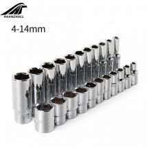11PCS 1/4" Drive Deep Socket Set CRV Handwerkzeuge 6 Point Long Socket Hex Repair Tool