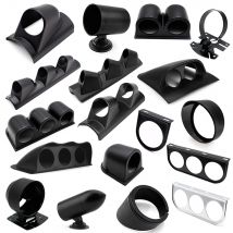 2 Zoll 52 mm Universal-Auto-Meter-Halter, schwarz, Einzel- und Doppel-Dreifach-Auto-Messgerät, Pod für links-rechts-Antriebsauto für 2 Zoll 52 mm Messgeräte