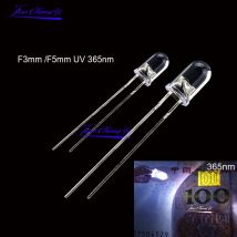 10PCS UV 365nm LED Diode DIP 3mm 5mm Dioden Klare UV LED Ultraviolett Ultra Violet LED Kit