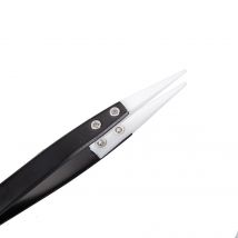 Anti-static Ceramic Stainless Steel Tweezers Maintenance Industrial Precision Curved Straight Tweezers Repair Tools