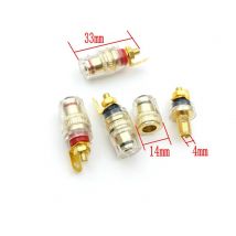 50PCS Kupfer Kristall Post für Lautsprecher Verstärker 4MM Banana Stecker