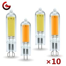 10pcs/lot G4 G9 LED Light Bulb 3W 6W 220V Dimmable COB Glass LED Lamp Replace 40W 60W Halogen Bulb for Pendant Light Chandelier