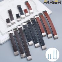 Zinklegierung, handgefertigter Ledergriff, moderner europäischer Stil, weiche, einfache Tür, Schrank, Schublade, Küchenschrank, Kleiderschrank-Hardware