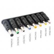 Universal Source AC/DC Power Adapter Jack Stecker Stecker Laptop Ladegerät Adapter Jack 8PCS Set 5,5 MM 2,5 MM 2,1 MM 1,7 MM Verbinden