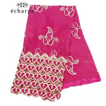 Luxus Schal Hohe Qualität 100% Baumwolle Dubai Afrikanische Frauen Islamischen Schal LIEBE muster Stickerei Chemische Spitze Schal 2 farbe