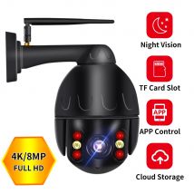 Neye3c 8mp 4kWifi Telecamera PTZ Telecamera di sicurezza con tracciamento automatico esterno Telecamera a sfera con messa a fuoco variabile digitale 5X Telecamera CCTV P2P