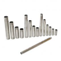 BSP 1/2" 3/4" 1" Rohrverschraubung Edelstahl 304 Außengewinde Rohrverbinder 5/6/8/10/15/20/30cm Adapter Duschstange