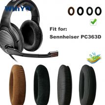 Replacement Ear Pads for Sennheiser PC363D PC 363D 363 D Headset Parts Leather Earmuff Earphone Sleeve Cover