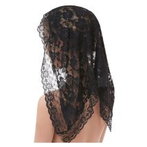 Short Wedding Veil  Black  Lace Bridal Veils for Flower Girls Bride Marriage Wedding Accessories 2021
