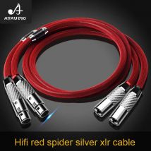 Hifi Reinem Silber XLR Kabel Männlich zu Weiblich Balance Audio Kabel Hohe leistung 3 Pin
