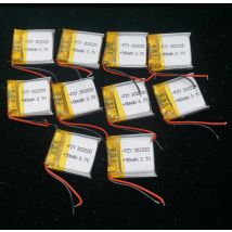 10pcs 3.7V 90 mAh 302020 Polymer Li Lithium Lipo Battery Cell For DIY Headphones Bluetooth Earphone Speaker Smart Watche