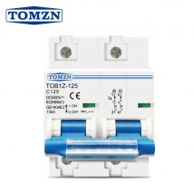 2P DC MCB 600V 125A 100A 80A Wyłącznik automatyczny do systemu fotowoltaicznego Krzywa C Akumulator Główny wyłącznik