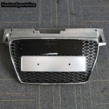 Tt chrom silber auto auto außenteile front renn grill für audi tt tts 8j 2008-2014 ttrs style