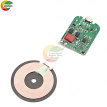 5-12V 5-15W Type-C Micro-USB fast charge wireless charger module transmitter PCBA circuit board coil receiver charger module