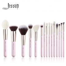 Jessup Make-up-Pinsel-Set, 15-teilig, professioneller Make-up-Pinsel, Foundation, Puder, Lidschatten, Mixer, Liner, Rouge, Brochas