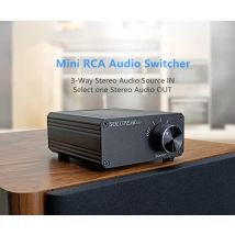 SOLUPEAK U31 1(3) IN 3(1) HERAUS RCA stereo audio Quelle signal switcher switch selector splitter schalter Distributor box für amp
