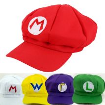 Anime Super Hut Kappe Luigi Bros Brief Gedruckt Cosplay Cartoon Baseball Kostüm für Erwachsene Hüte Waluigi Wario Odyssey Cappy 3D Hut