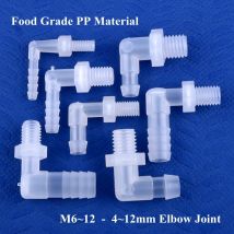 5 ~ 200 stücke M6 ~ M12 Zu 4 ~ 12mm Food Grade PP Kunststoff Pagode Elbow Stecker Aquarium tank Armaturen Garten Bewässerung Wasser Schlauch Joint