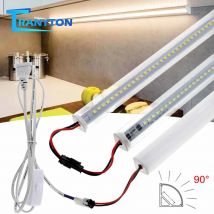 V-Typ Wand Ecke Rohr 72 LEDs EU AC220V 50CM LED Bar Licht Stick-auf Kleiderschrank schrank Schreibtisch Zimmer Büro Nacht Lampe