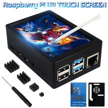 3,5 zoll Raspberry Pi Display 480*320 LCD Touch Screen + Touch Stift + ABS Fall + Kühlkörper für Raspberry Pi 4 Modell B 3B / 3B +
