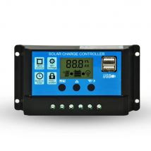 Solar Panel Controller 30A 12V 24V Auto Batterie Laderegler Für PWM Controller LCD Display Dual USB ausgang für PV Hause