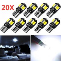 20/10/2PCS Lampadina per interni auto W5W T10 LED 5730 8SMD Canbus senza errori 12V 194 168 Mappa Cupola Luci Luce di parcheggio Lampada di segnalazione automatica