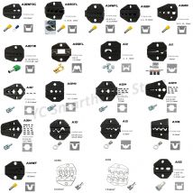 1Pcs HS 9 "Crimpen zangen backe zange Isolierte rohr klemmen Plug frühling DuPont bloßen terminals Backen